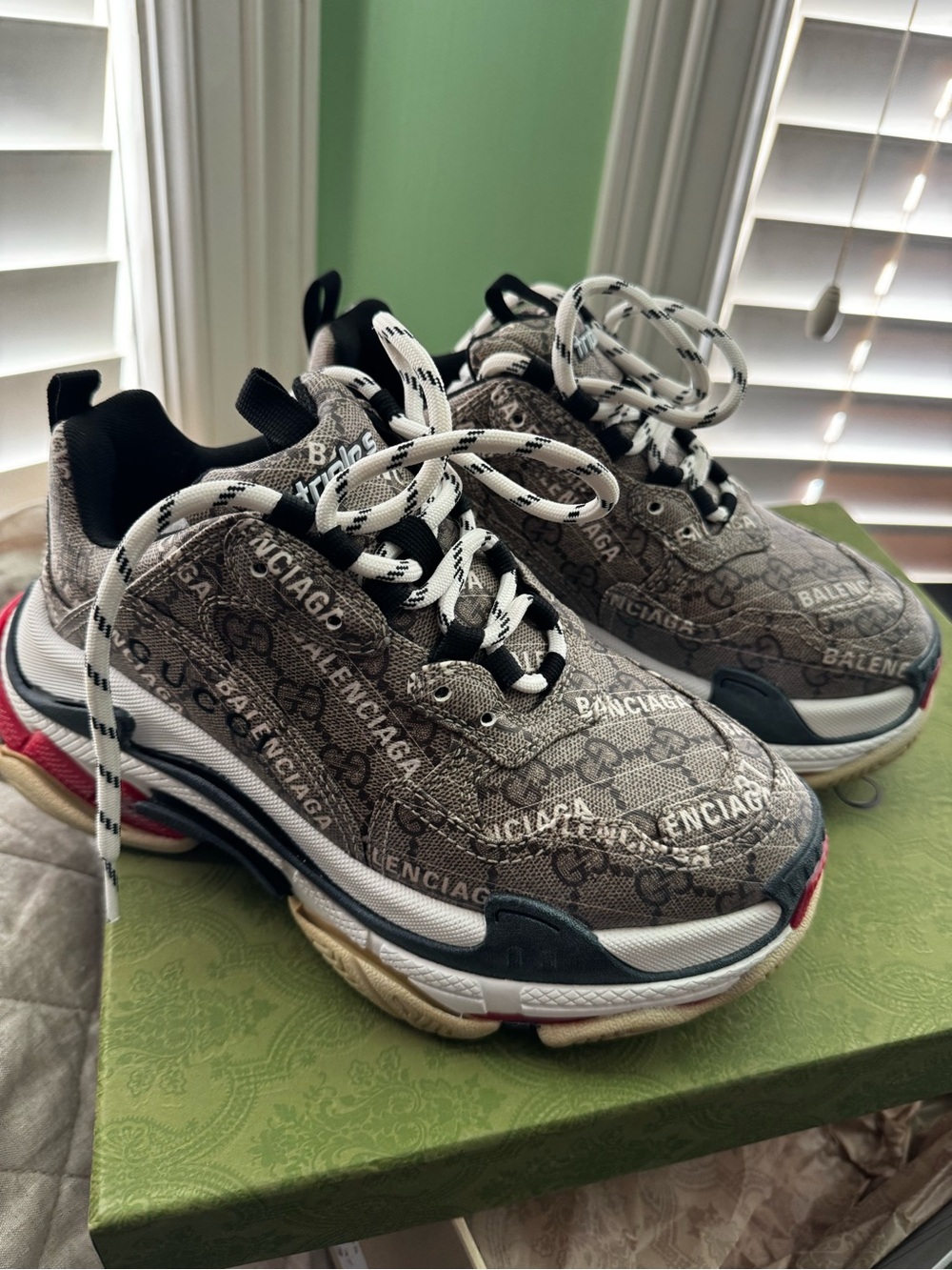 Gucci x Balenciaga “Hacker Project” Triple S Sneakers Limited Edition (Size 37)
